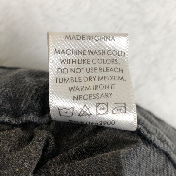 Show Me Your MUMU Portland Distressed Overalls Women's Sz L Washed Black Casual - Picture 11 of 11